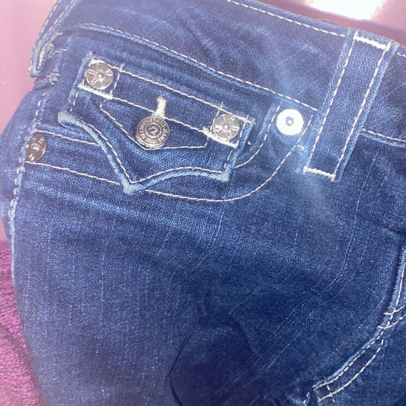 CUSTOM PINK TRUE RELIGION JEANS SIZE 26 - Picture 3 of 3